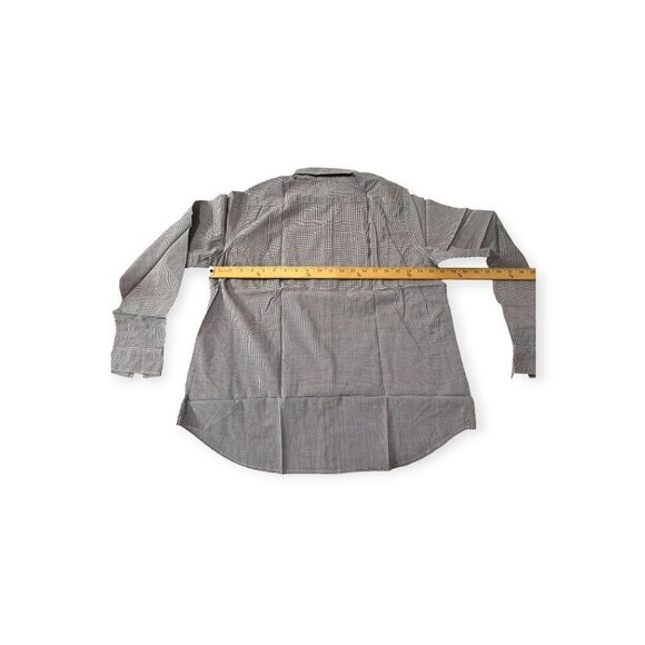 A set of 2 Uniqlo  Cotton Shirts,  Size XL, Blue dots, Black/white Gingham Check - Picture 14 of 16